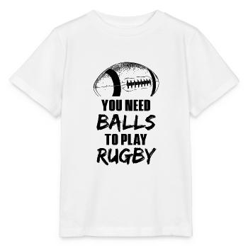 Rugby team | Player coach team presents - Stanley/Stella MINI CREATOR Kids’ T-Shirt - white - Front - Maike (125cm)