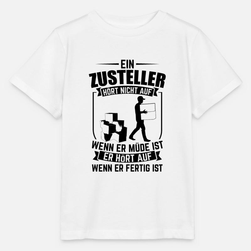 Zusteller Sprüche | Postbote Briefträger Geschenke - Stanley/Stella Kinder T-Shirt MINI CREATOR  - Weiß