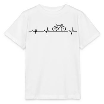 Pulsschlag Fahrrad - Stanley/Stella Kinder T-Shirt MINI CREATOR  - Weiß - Vorne - Maike (125cm)