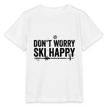 Ski ski | Ski skis cadeaux - T-shirt bio MINI CREATOR Stanley/Stella Enfant - blanc - Devant - Maike (125cm)