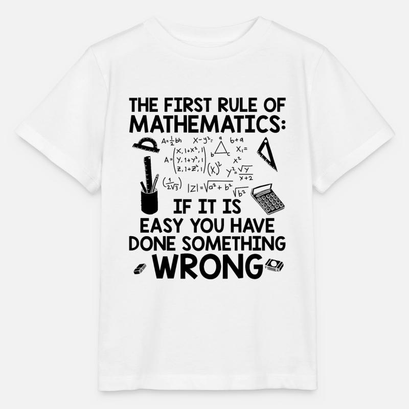 Études de mathématicien | Cadeaux mathématiques mathématiques - T-shirt bio MINI CREATOR Stanley/Stella Enfant - blanc