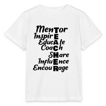 Teacher Mentor - Stanley/Stella Kinder T-Shirt MINI CREATOR  - Weiß - Vorne - Maike (125cm)