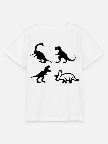 Dinosaurier Dino - Stanley/Stella Kinder T-Shirt MINI CREATOR - Weiß