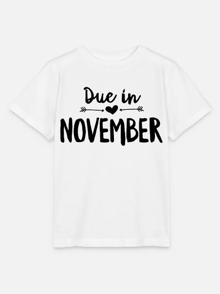 Fällig im November - Stanley/Stella Kinder T-Shirt MINI CREATOR - Weiß