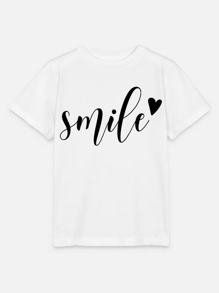 smile - Stanley/Stella Kinder T-Shirt MINI CREATOR  - Weiß