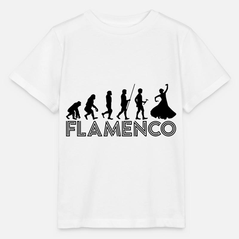 Flamenco Evolution 2 - Black - Stanley/Stella MINI CREATOR Kids’ T-Shirt - white