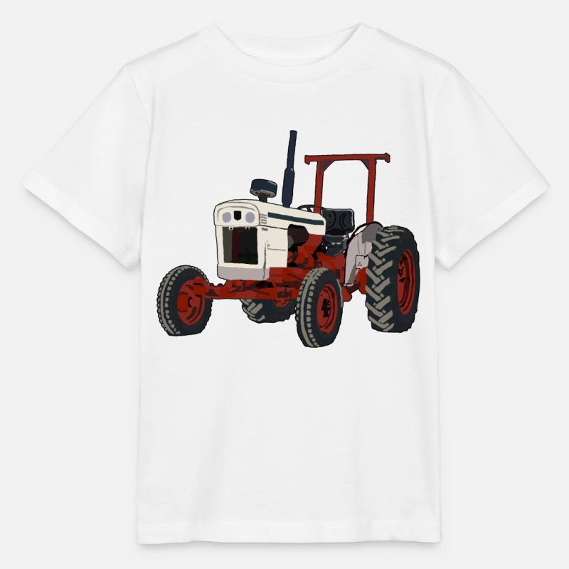 Weisser Traktor - Stanley/Stella Kinder T-Shirt MINI CREATOR  - Weiß