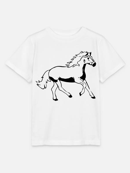 pferd - Stanley/Stella Kinder T-Shirt MINI CREATOR - Weiß