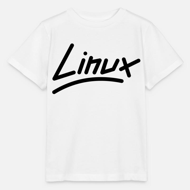 Linux - Vecteur - T-shirt bio MINI CREATOR Stanley/Stella Enfant - blanc