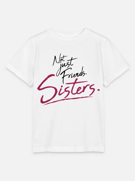 Text Sisters Friends - Stanley/Stella Kinder T-Shirt MINI CREATOR  - Weiß