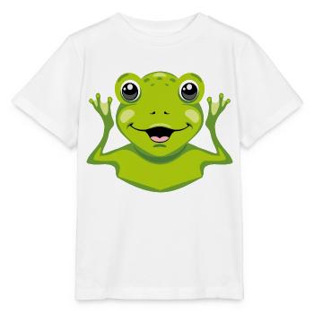 Lucky frog - Stanley/Stella MINI CREATOR Kids’ T-Shirt - white - Front - Maike (125cm)