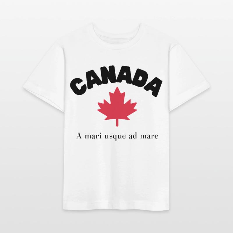 CANADA avec feuille d’érable et devise T-shirt bio MINI CREATOR Stanley/Stella Enfant