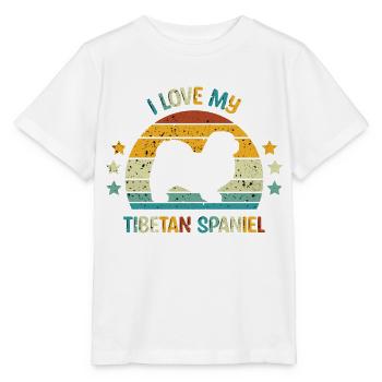 Epagneul Tibétain - T-shirt bio MINI CREATOR Stanley/Stella Enfant - blanc - Devant - Maike (125cm)