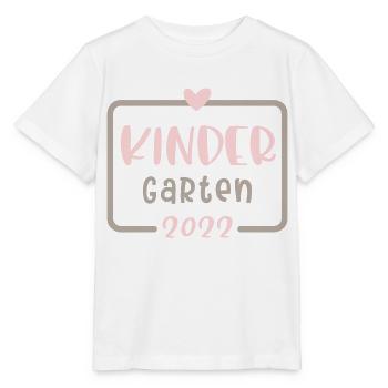 Kindergarten 2022 Herz - Stanley/Stella Kinder T-Shirt MINI CREATOR  - Weiß - Vorne - Maike (125cm)