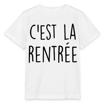 c'est la rentrée - T-shirt bio MINI CREATOR Stanley/Stella Enfant - blanc - Devant - Maike (125cm)