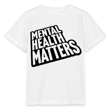 mental health matters Zitat - Stanley/Stella Kinder T-Shirt MINI CREATOR  - Weiß - Vorne - Maike (125cm)
