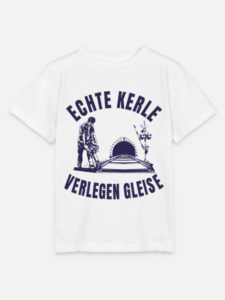 Echte Kerle verlegen Gleise - Stanley/Stella Kinder T-Shirt MINI CREATOR  - Weiß
