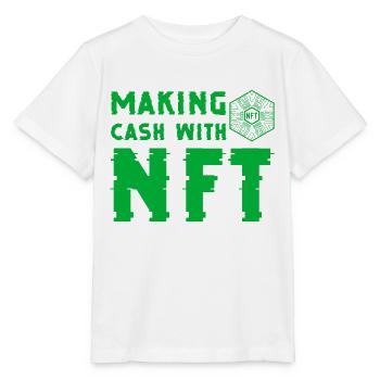 Making cash with NFT - T-shirt bio MINI CREATOR Stanley/Stella Enfant - blanc - Devant - Maike (125cm)