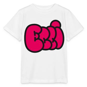 Police de bulle ELLI - T-shirt bio MINI CREATOR Stanley/Stella Enfant - blanc - Devant - Maike (125cm)