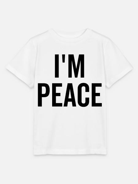 Ich bin Frieden - Stanley/Stella Kinder T-Shirt MINI CREATOR - Weiß