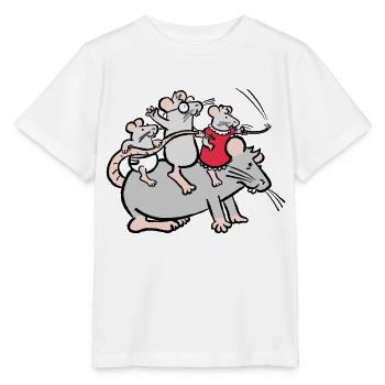Donkey ride - Stanley/Stella MINI CREATOR Kids’ T-Shirt - white - Front - Maike (125cm)