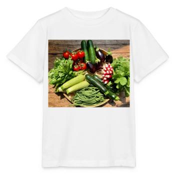 légumes - T-shirt bio MINI CREATOR Stanley/Stella Enfant - blanc - Devant - Maike (125cm)
