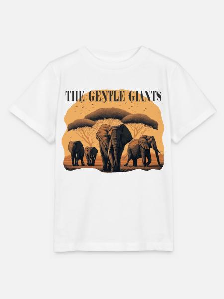 Elefantenherde Gentle Giants Geschenk - Stanley/Stella Kinder T-Shirt MINI CREATOR - Weiß