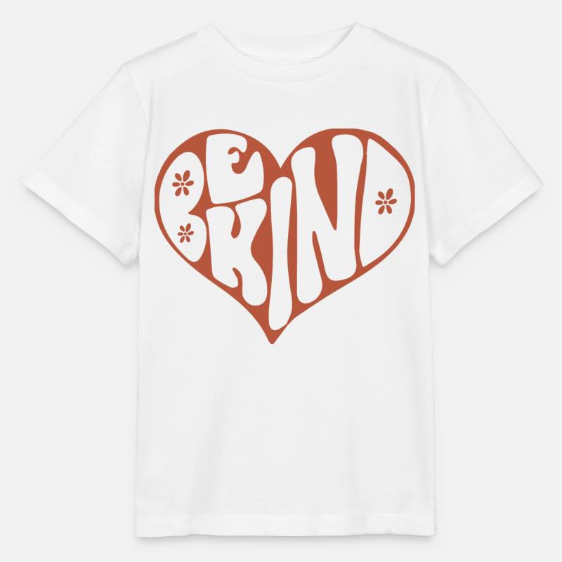 Be Kind Funny Heart - Stanley/Stella Kinder T-Shirt MINI CREATOR - Weiß