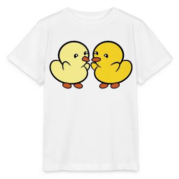 Duckie and Duck YAY - Stanley/Stella MINI CREATOR Kids’ T-Shirt - white - Front - Maike (125cm)