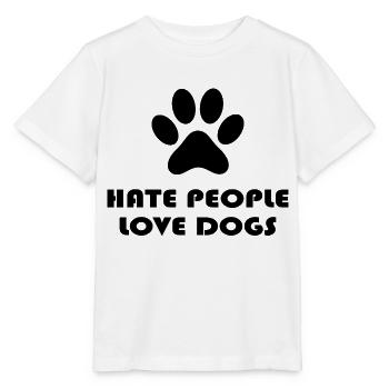 Dog Hund - Stanley/Stella Kinder T-Shirt MINI CREATOR  - Weiß - Vorne - Maike (125cm)