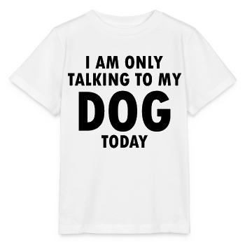 Dog Hund - Stanley/Stella Kinder T-Shirt MINI CREATOR  - Weiß - Vorne - Maike (125cm)