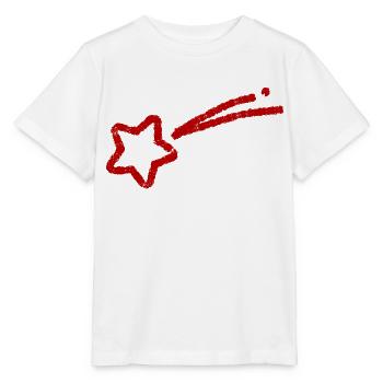 Étoile filante dessinée à la main - T-shirt bio MINI CREATOR Stanley/Stella Enfant - blanc - Devant - Maike (125cm)