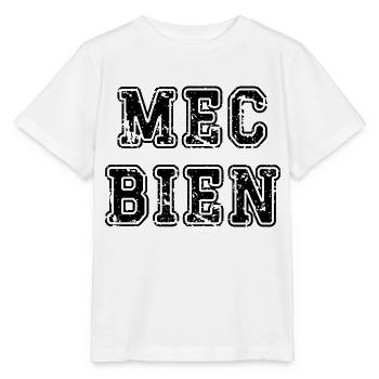 mec bien - T-shirt bio MINI CREATOR Stanley/Stella Enfant - blanc - Devant - Maike (125cm)