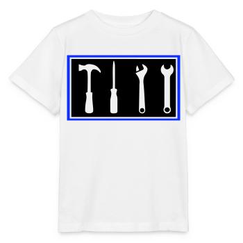 tool - Stanley/Stella MINI CREATOR Kids’ T-Shirt - white - Front - Maike (125cm)