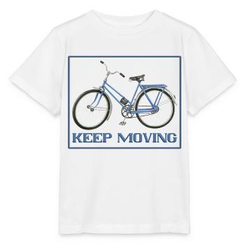 keep moving - Stanley/Stella MINI CREATOR Kids’ T-Shirt - white - Front - Maike (125cm)