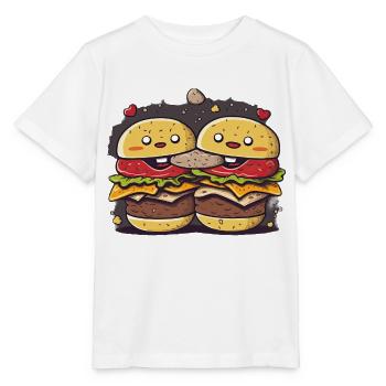 Trio de biscuits Burgers - T-shirt bio MINI CREATOR Stanley/Stella Enfant - blanc - Devant - Maike (125cm)