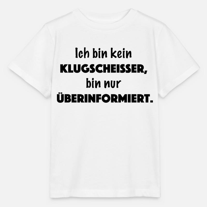 Ich bin kein Klugscheißer - Stanley/Stella Kinder T-Shirt MINI CREATOR  - Weiß