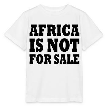 africa is not for sale - Stanley/Stella MINI CREATOR Kids’ T-Shirt - white - Front - Maike (125cm)