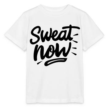 Jetzt schwitzen - Stanley/Stella Kinder T-Shirt MINI CREATOR  - Weiß - Vorne - Maike (125cm)
