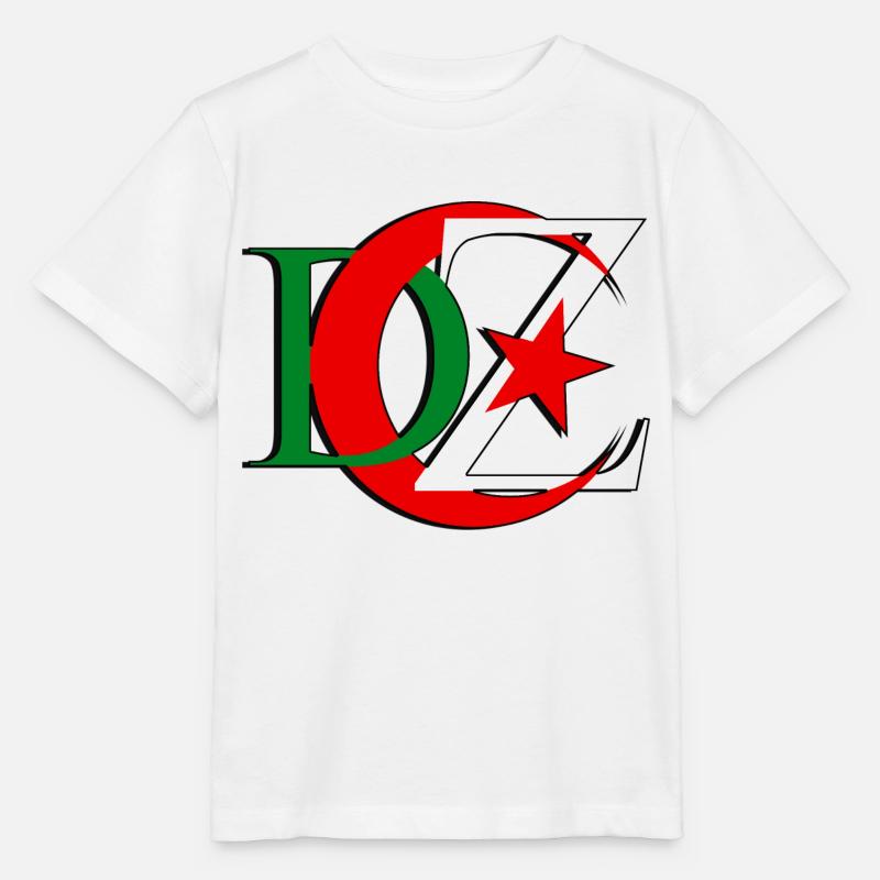 DZ Algérie dans mon cœur - T-shirt bio MINI CREATOR Stanley/Stella Enfant - blanc