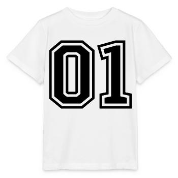 01 eins nummer - Stanley/Stella Kinder T-Shirt MINI CREATOR  - Weiß - Vorne - Maike (125cm)