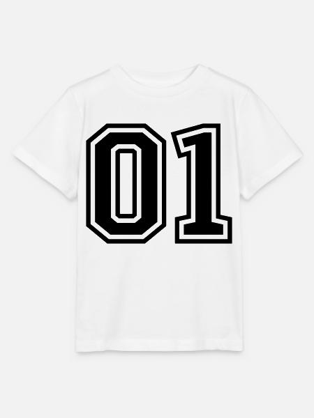 01 eins nummer - Stanley/Stella Kinder T-Shirt MINI CREATOR - Weiß