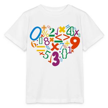 MATEMATIK - Stanley/Stella Kinder T-Shirt MINI CREATOR  - Weiß - Vorne - Maike (125cm)