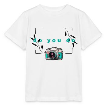 "Do yo do"-Kamera - Stanley/Stella Kinder T-Shirt MINI CREATOR  - Weiß - Vorne - Maike (125cm)