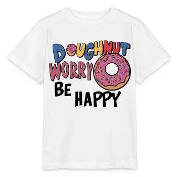 doughnut worry - Stanley/Stella MINI CREATOR Kids’ T-Shirt - white - Front - Maike (125cm)
