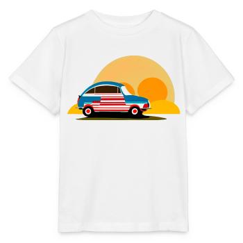 au coucher du soleil - T-shirt bio MINI CREATOR Stanley/Stella Enfant - blanc - Devant - Maike (125cm)