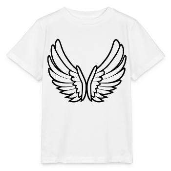 Engelsflügel - Stanley/Stella Kinder T-Shirt MINI CREATOR  - Weiß - Vorne - Maike (125cm)