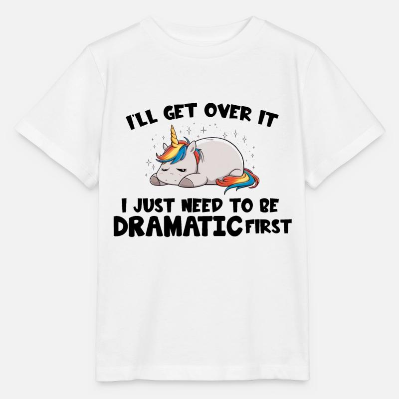 I Just Need To Be Dramatic first - Stanley/Stella MINI CREATOR Kids’ T-Shirt - white