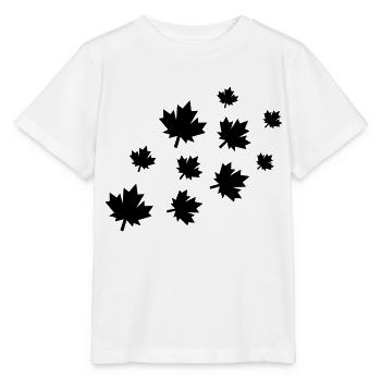 Maple Leaves - Stanley/Stella MINI CREATOR Kids’ T-Shirt - white - Front - Maike (125cm)