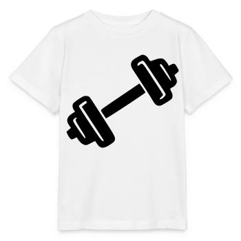 Dumbbell - Stanley/Stella MINI CREATOR Kids’ T-Shirt - white - Front - Maike (125cm)